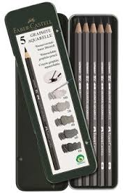 Boite de 5 Crayons Graphite Aquarelle