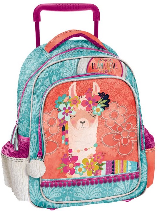 Cartable à Roulette Hello-kitty 2 compartiments Vert