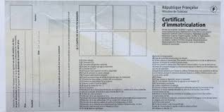 Dossier carte grise Formule 2