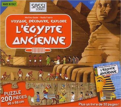 L'Egypte ancienne : Voyage, découvre, explore (Puzzles de 200 pièces + Un livre)