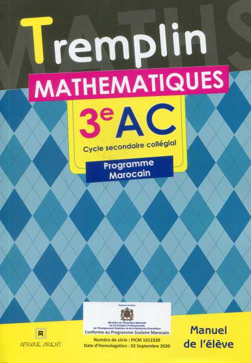 Tremplin Mathematiques 3ème AC