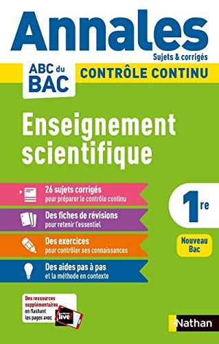 Annales ABC du Bac 2021 - Enseignement Scientifique 1re - Contrôle continu (11)