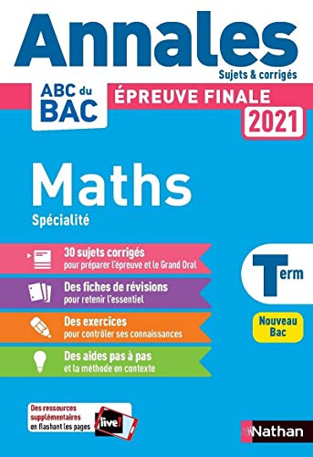 Annales ABC du Bac 2021 - Maths Spécialité Terminale