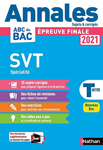 Annales ABC du Bac 2021 - SVT spécialité Terminale