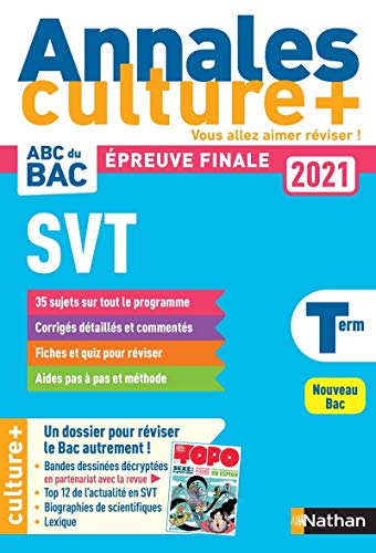 Annales Culture+ - ABC du Bac 2021 - SVT Terminale