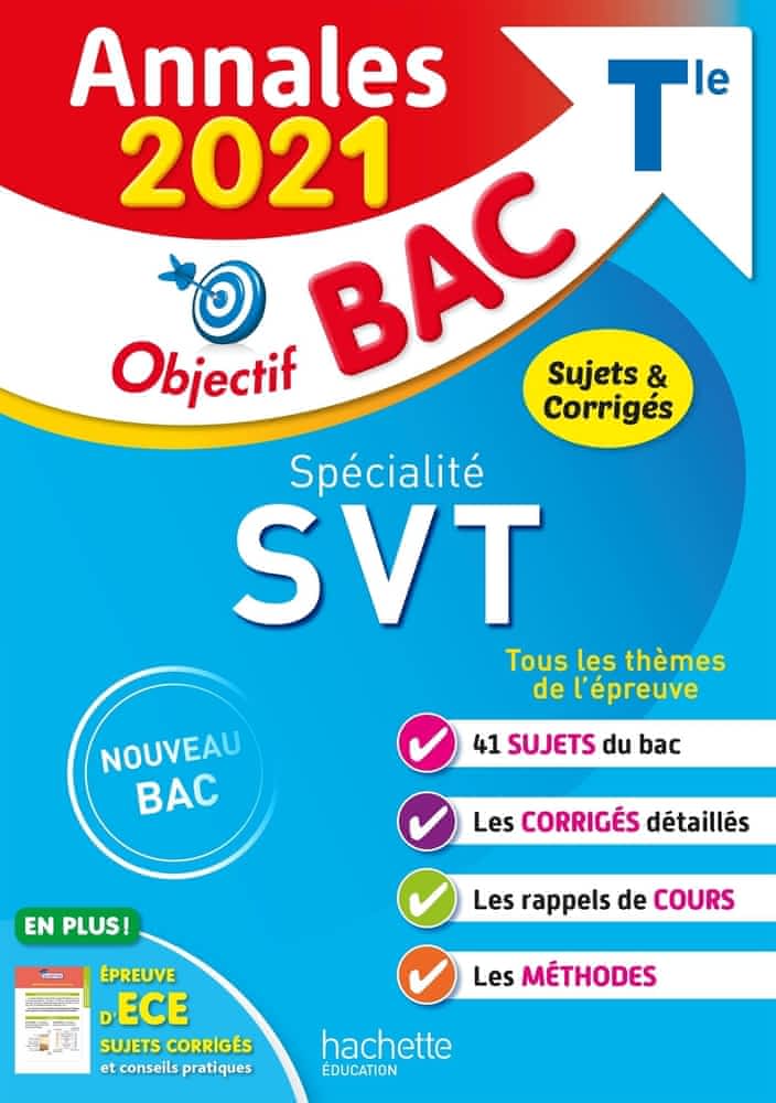 Annales 2021 - Objectif Bac : Spécialité SVT Tle