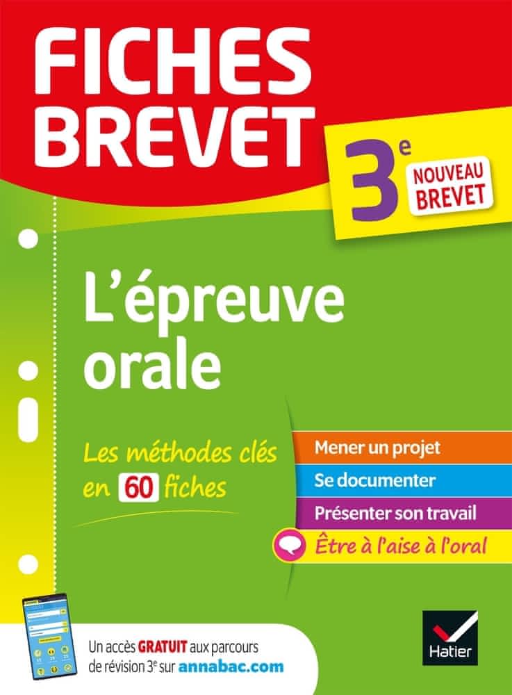 Fiches Brevet - L'épreuve orale 3e