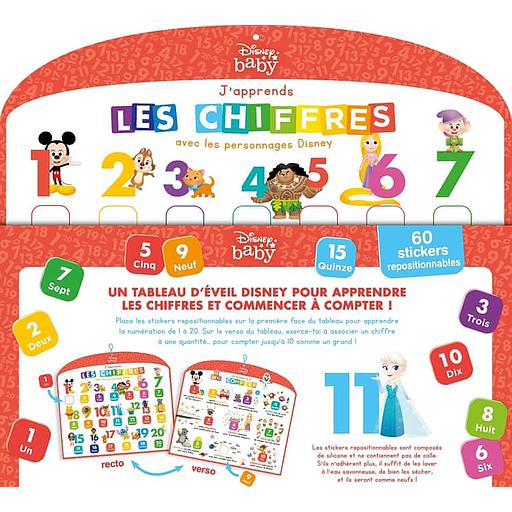 J'apprends les chiffres avec les personnages Disney