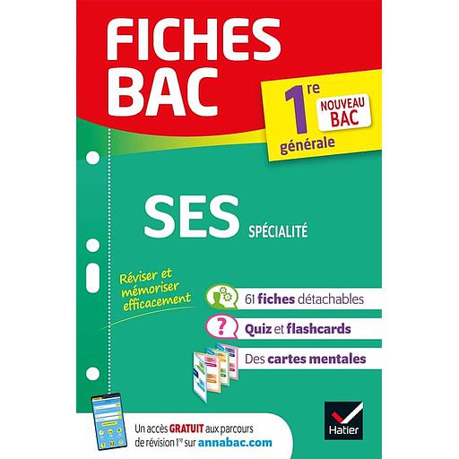 Fiche Bac - SES 1re - Spécialité