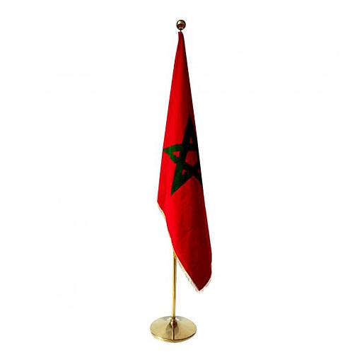 Drapeau Maroc avec support 27 cm