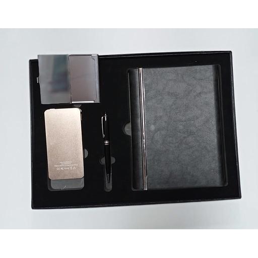 Coffret Cadeau :Agenda +Power Bank+ Porte carte visite