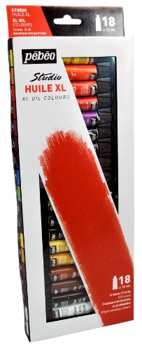 Kit Peinture Huile XL Studio 18 couleurs assorties 12 ml