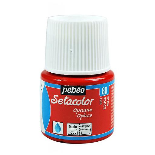 Peinture pour tissus Pébéo Setacolor Opaque 45ml Rouge