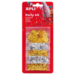 Sachet de 5*2G Confettis EtoilésCouleurs ASS Kids Réf 13823