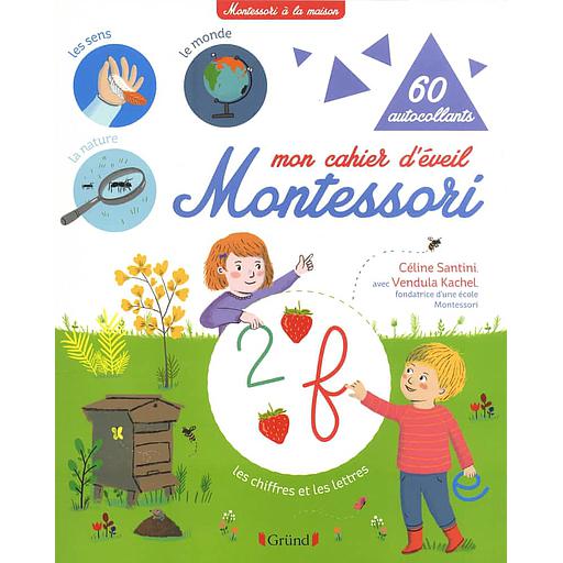 Mon cahier d'éveil Montessori  - 60 autocollants
