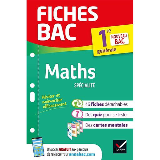 Fiche Bac - Maths spécialité 1re