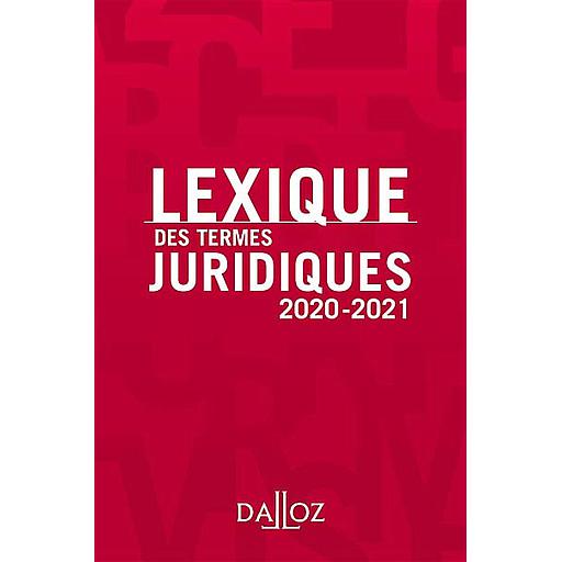 Lexique des Termes Juridiques - Campus