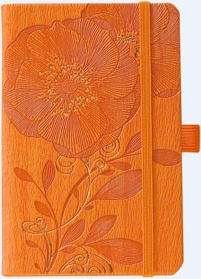 Carnet ligné avec pochette à soufflet intégrée - Girafe