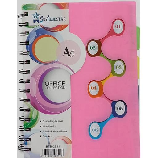 Registre A5 5 Sujets