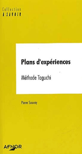 Plans d'expériences. Méthode Taguchi