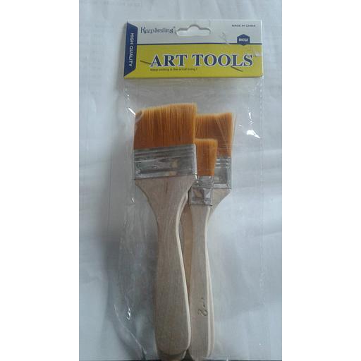 Set De 4 Brosses Plat