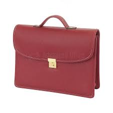 Cartable simili cuir Marron