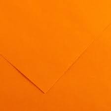 Papier 150g/m² grain fin 50 x 65cm - 08 Orange