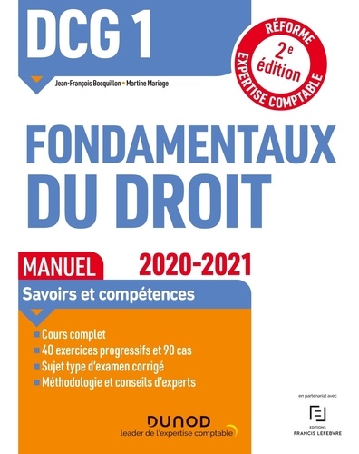 Fondamentaux du droit DCG 1  - Manuel