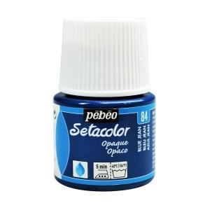 Peinture Setacolor opaque Pébéo 45 ml - Bleu Jean