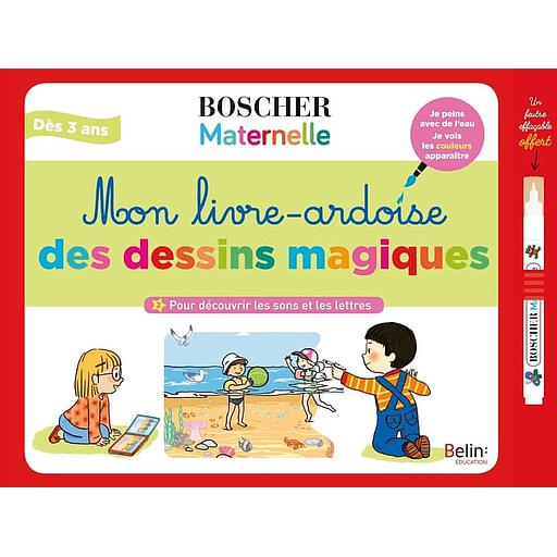 Mon livre-ardoise des dessins magiques  - Pour découvrir les sons et les lettres. Avec 1 feutre à eau