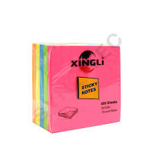 Stick Notes de 5 Couleurs 75*75mm 400 Feuilles