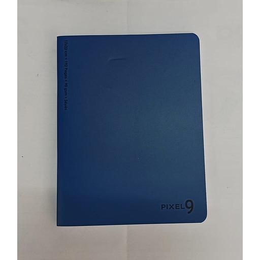 Cahier Piqué 17x22 cm 192P 90G Polypro Bleu Ref:06582