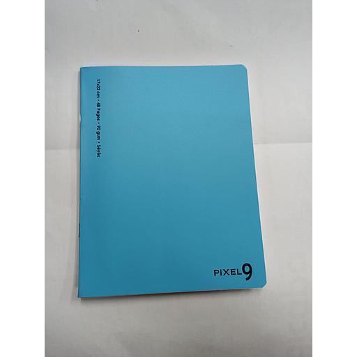 Cahier Piqué 17x22 cm 48P 90G Polypro Bleu Ciel Ref:07879