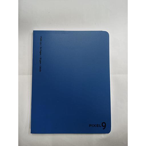 Cahier Piqué 17x22 cm 96P 90G Polypro Bleu Ref:06576