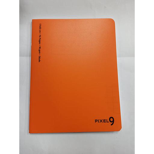Cahier Piqué 17x22 cm 96P 90G Polypro Orange Ref:06580
