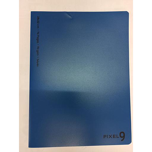 Cahier Piqué 32x24 cm 96P 90G Polypro Bleu Ref:6600