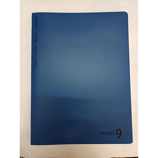 Cahier Piqué 24x32 cm 192P 90G Polypro Bleu
