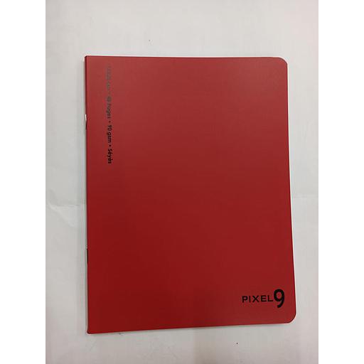 Cahier Piqué 17x22 cm 48P 90G Polypro Rouge Ref:6571