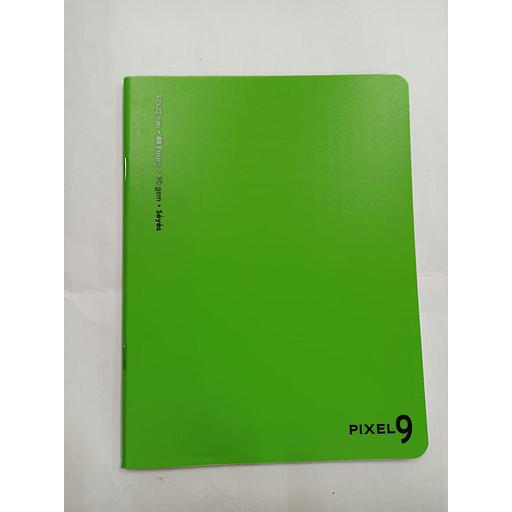 Cahier Piqué 17x22 cm 48P 90G Polypro Vert Claire Ref:06572