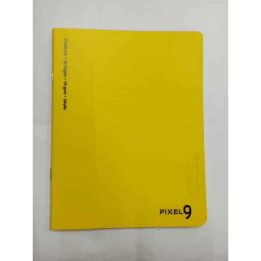 Cahier Piqué 17x22 cm 48P 90G Polypro Jaune Ref:6573