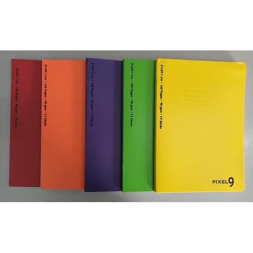 Cahier Piqué 17x22 cm 96P 90G Polypro Transparent Ref:07882