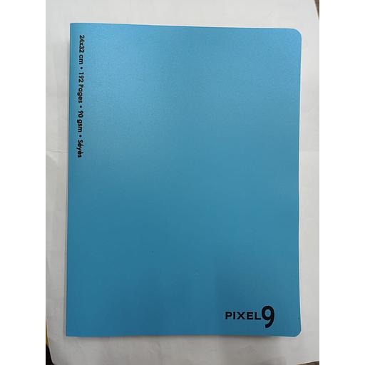 Cahier Piqué 32x24 cm 192P 90G Polypro Bleu Ciel Ref:7899