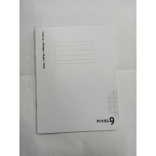 Cahier Piqué 17x22 cm 48P 90G Polypro Transparente Ref:07880