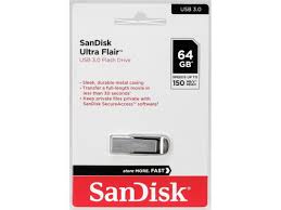 Clé USB 64G 3.0 Sandisk Ultra Flair Métal