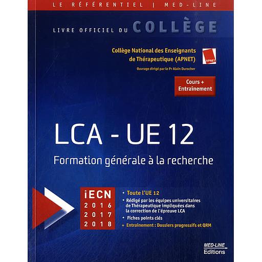 LCA-UE 12  - Formation générale à la recherche