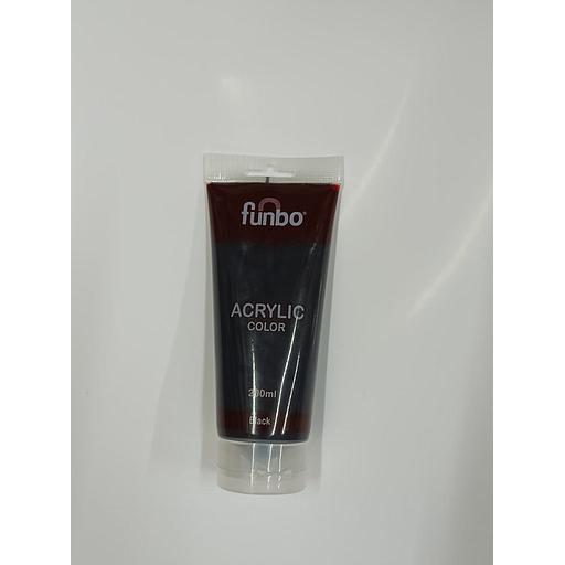 Tube Acrylique 200ml Noir