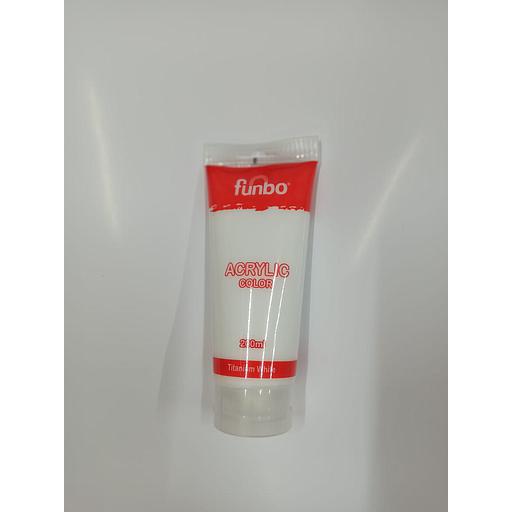 Tube Acrylique 200ml Blanc