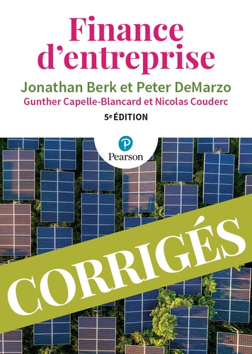 Finance d'entreprise  - Corrigés