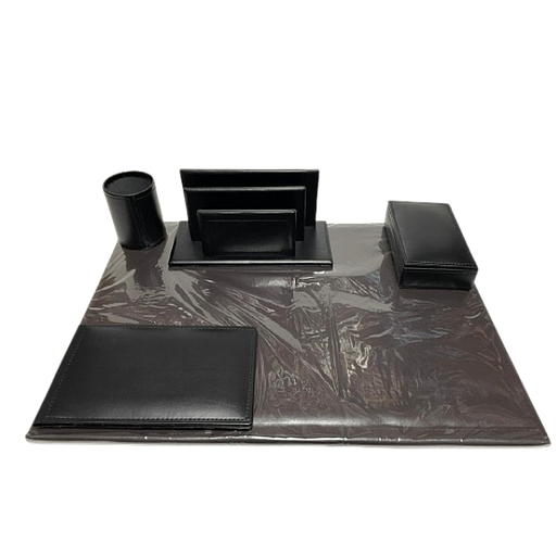 Sous Main Simili Cuir avec Accessoires