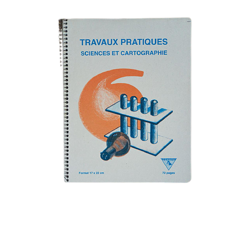 Cahier avec Spirale 17 x 22 TP 72P 60G